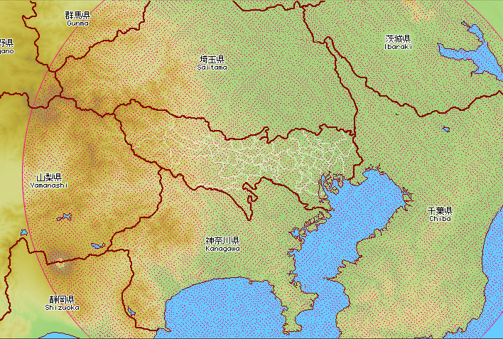 Rainfall observation area